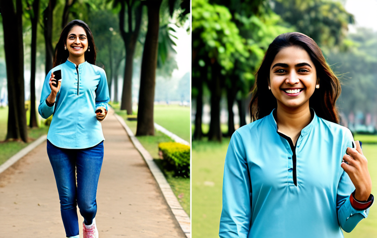 공업디자인과 웨어러블 디바이스 - "A professional businesswoman in a modest, tailored salwar kameez, standing confidently in a modern ...