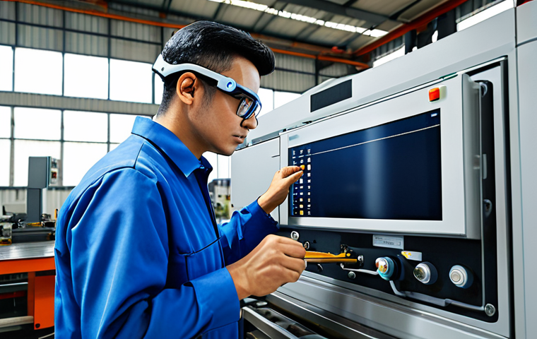 공업디자인과 웨어러블 디바이스 - "A young woman wearing a stylish, modest kurta and jeans, smiling and using a fitness tracker during...